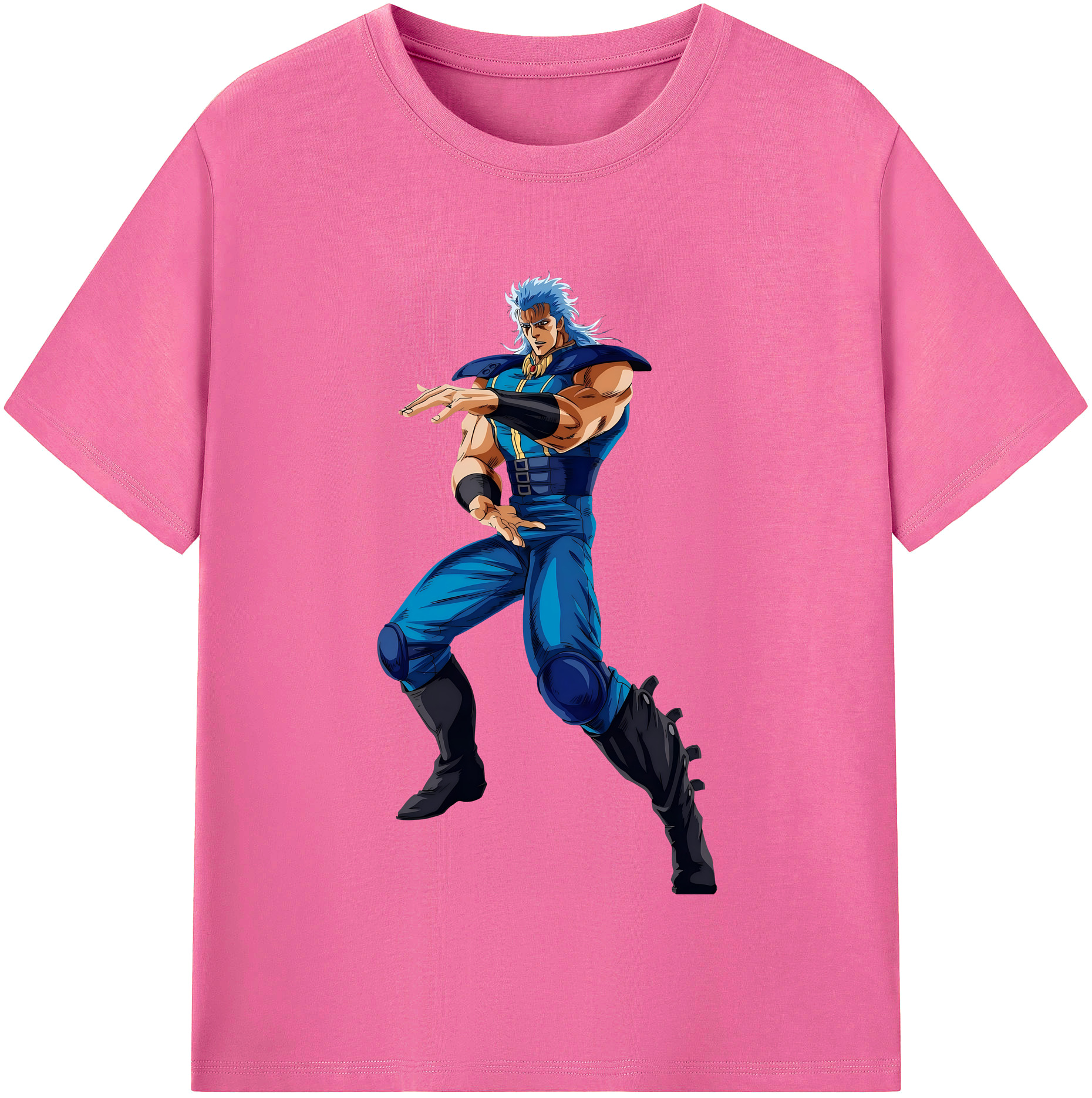（画像用） 北斗の拳 Fist of the North Star レディースカジュアルプリントTシャツ（綿100％）